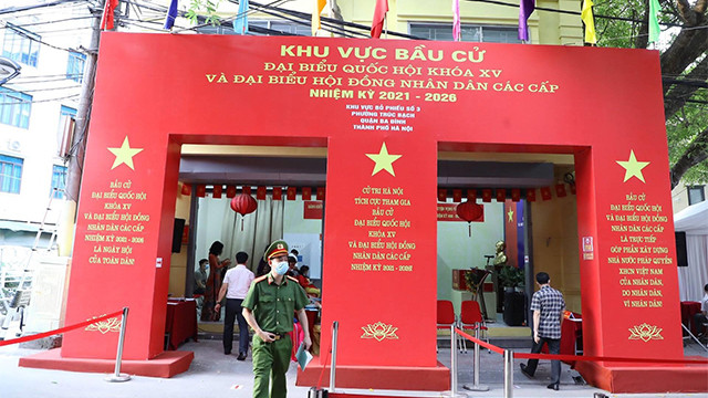 热闹非凡越南换届选举日（组图） ảnh 10