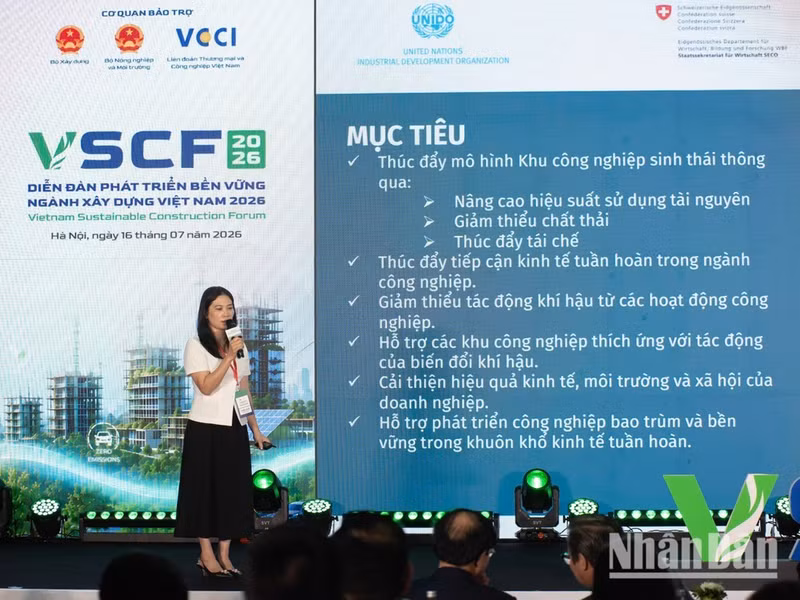联合国工业发展组织（UNIDO）全球生态工业园区项目越南国家项目经理阮琰英博士介绍，越南已建立多个令人印象深刻的工业共生模式。