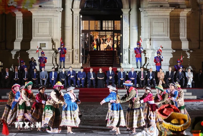 欢迎宴会的艺术表演节目。