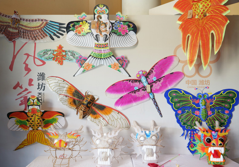 远近闻名的潍坊风筝。