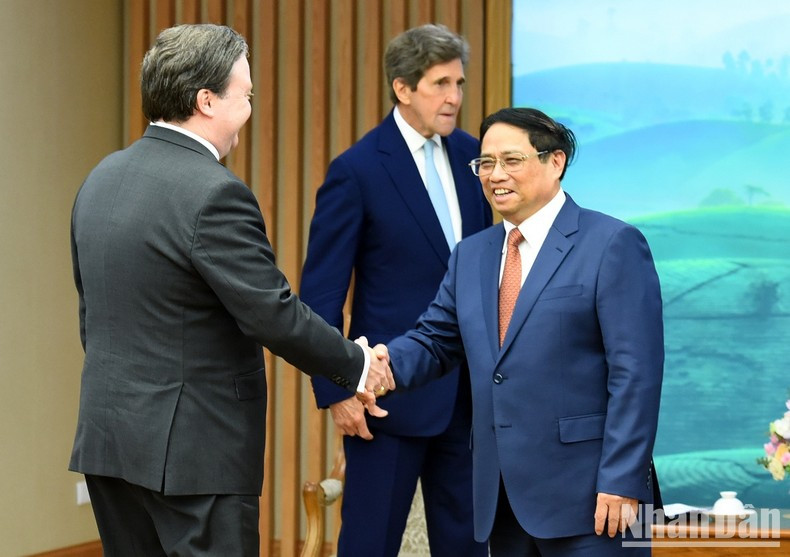 越南总理范明正会见美国总统气候问题特使约翰·克里【组图】 ảnh 2
