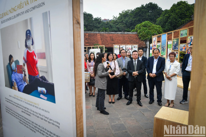 文庙-国子监庭院内的展区一角。 文庙-国子监庭院内的展区一角。