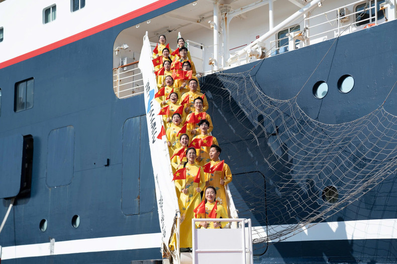 越南青年代表团。 越南青年代表团。