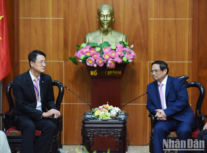 范明正总理会见中国台湾富美兴公司总经理Gary Tseng。