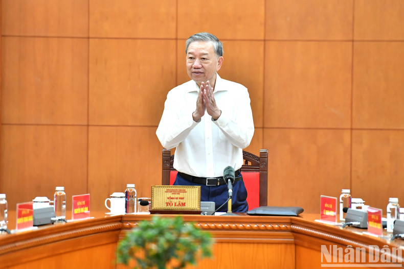 苏林总书记主持会议。