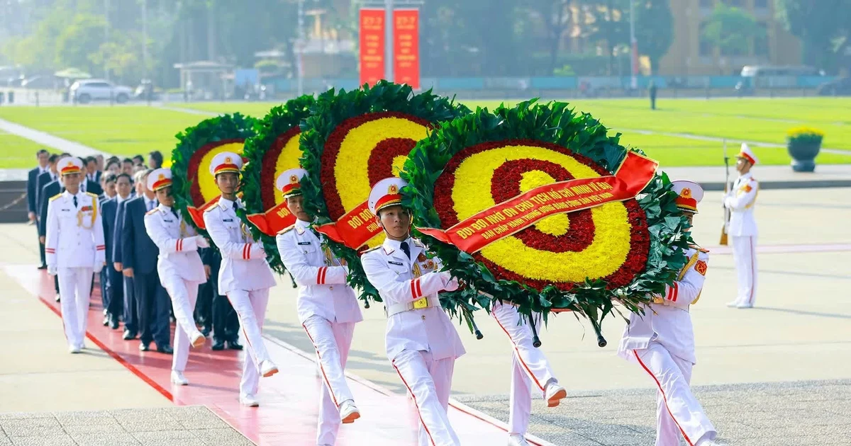Kỷ niệm 79 năm Ngày Thương binh - Liệt sĩ Việt Nam: Lãnh đạo Đảng, Nhà nước bày tỏ lòng kính trọng đối với các Anh hùng, liệt sĩ và tưởng nhớ hài cốt Chủ tịch Hồ Chí Minh tại Lăng
