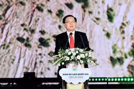 越南政府副总理胡国勇在活动上发表讲话。（图片来源：VGP）