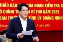 越南国家主席梁强在会议上发言。（图源：越通社）