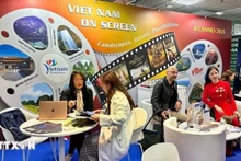 国际代表正在了解越南电影产业。（图片来源：越通社）
