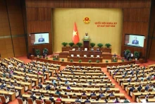 越南第十五届国会第八次会议闭幕式。（图片来源：越通社）
