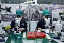 广义省静丰工业园区的 日本Sumida电子元件制造公司。（图片来源：越通社）