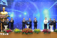 国家法律门户网站上线仪式在政府总部举行。（图片来源：越通社）