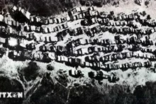 伪军的军车在撤离西原时堵塞在7号公路上。（图片来源：越通社）
