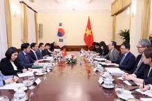 会谈场景。（图片来源：越通社）