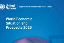 联合国发布《2025年世界经济形势与展望》报告海报。（图片来源：un.org）
