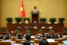 第十五届国会第九次会议场景。