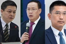 黄文明教授（左）、阮廷德教授、阮文孝教授。