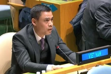 越南常驻联合国代表团团长邓黄江大使。