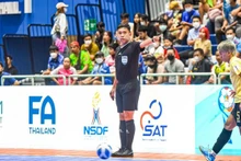 五人制足球裁判员黄原成。