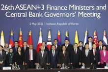 东盟十国与中国、韩国和日本三国财长和央行行长于5月2日在韩国举行。