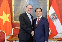 越南外交部长裴青山会见奥地利外长沙伦贝格。