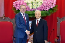 越共中央总书记阮富仲会见澳大利亚总理安东尼·阿尔巴尼斯