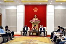 会见全景。（图片来源：越通社）