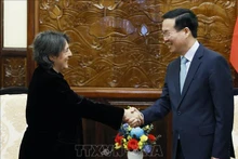 越南国家主席武文赏接受了西班牙驻越大使皮拉尔·门德斯·希门尼斯辞行拜会。