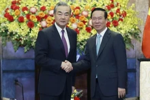 越南国家主席武文赏会见中国外交部长王毅。