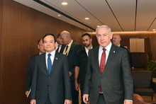 越南政府副总理陈流光与以色列总理本雅明·内塔尼亚胡举行会谈。