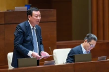 越南政府监察总署总监察长段红锋作报告。