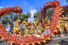 河内秋季狂欢节在还剑湖步行街举行。