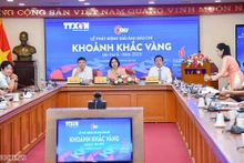 越通社社长武越庄在启动仪式上发表讲话。（图片来源：国际报）