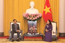 会见场景。