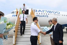 10月8日下午，空客Airbus A321NEO AC飞机（注册号：VN-A588）顺利降落在内排国际机场。
