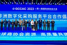 “非盟数字化采购服务平台合作倡议”启动仪式。（阮胡君 摄）