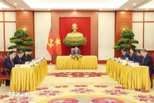 越共中央总书记、国家主席苏林与俄罗斯联邦总统普京通电话。