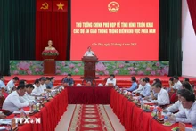 范明正总理主持会议。（图片来源：越通社）