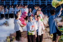 2023年后江三妑袄节开幕。（图片来源：后江报）