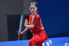 越南武术选手邓陈芳儿。（图片来源：越通社）