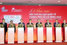 第16届胡志明市国际旅游博览会开幕仪式。（图片来源：越通社）