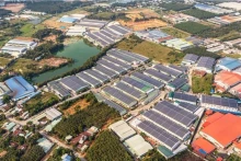 平阳省北新鸳县的一个工业区。（图片来源：越通社）