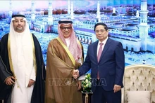政府总理范明正会见沙特阿拉伯各大企业领导。（图片来源：越通社）