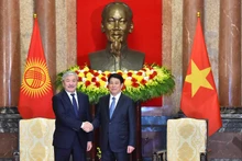越南国家主席梁强会见吉尔吉斯斯坦总理阿德尔别克·卡西马利耶夫【组图】