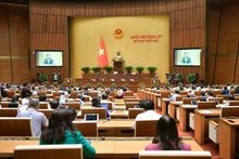 国会代表在会场开展讨论。（图片来源：越通社）