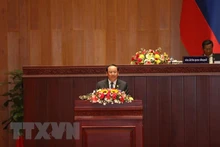 宋赛·西潘敦就任老挝政府总理。(图片来源:越通社)
