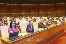 附图：国会代表表决通过《无线电频率法》若干条款修改补充法。