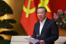 苏林总书记在会上发表讲话。（图片来源：越通社）