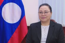 老挝驻越南大使坎葆·恩塔万。（图片来源：越通社）