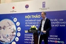 联合国开发计划署驻越代表处副首席代表帕特里克·哈弗曼在会上发表讲话。
